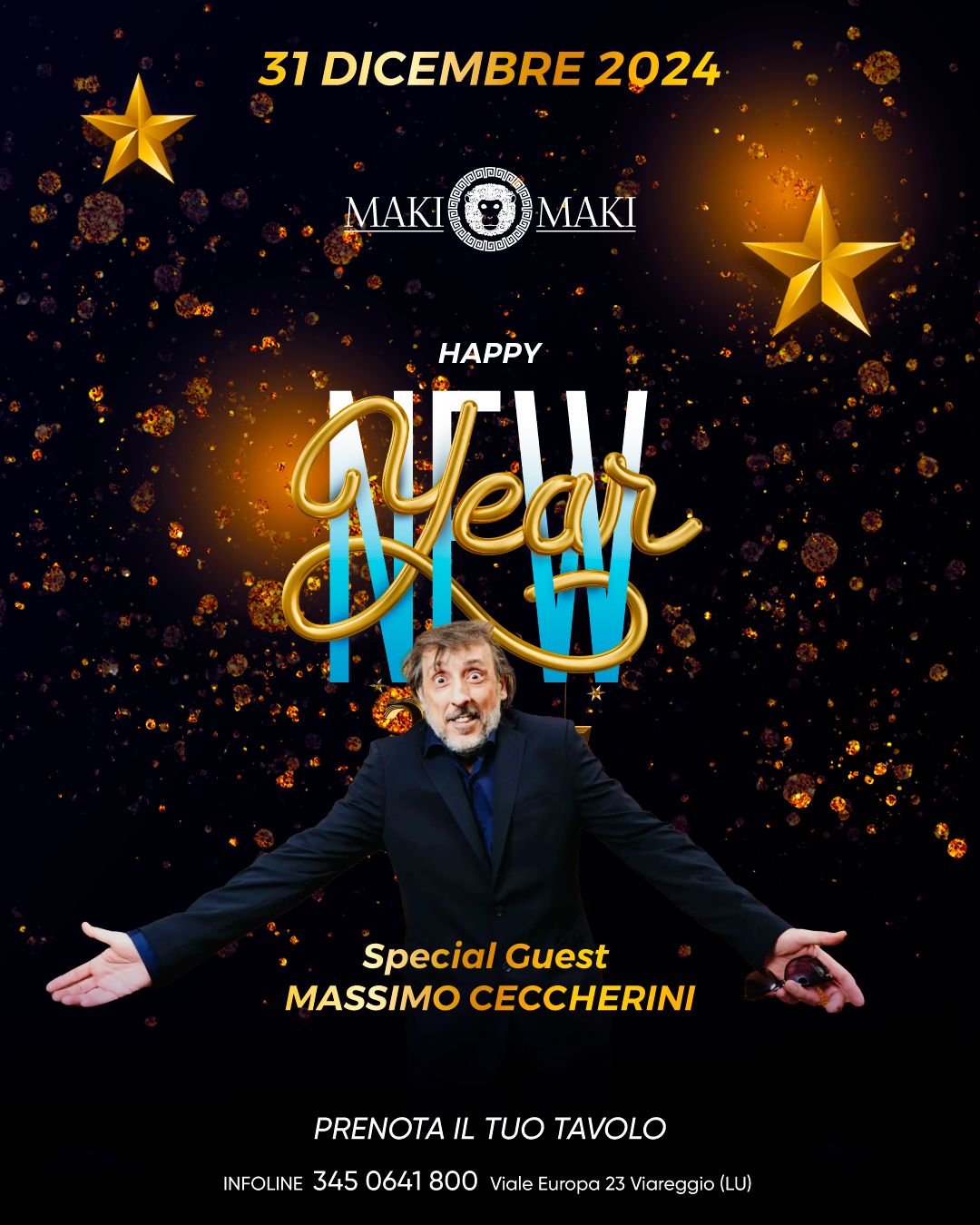 Capodanno MAKI MAKI 2025 con Ceccherini